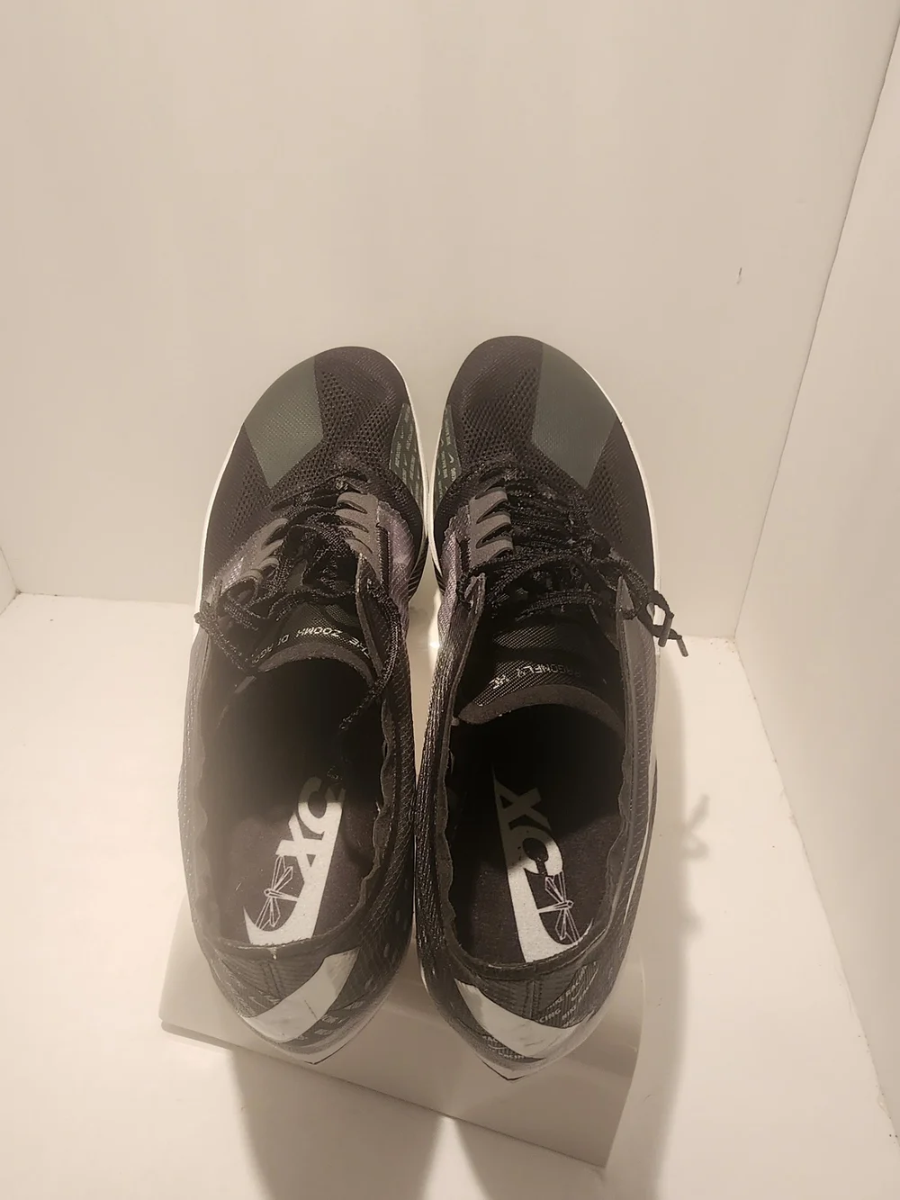 ** BNWOT** Nike ZoomX Dragonfly XC Spikes — Black/Silver Mens Sz 14